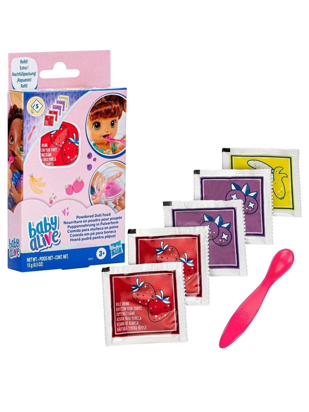 6 Packages◇Baby Alive Powdered Food Packets